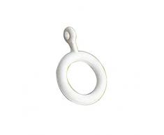 ORYX 1010095 Anneau Tube Rideau Voilage Blanc 12 mm Sachet de 200 ()