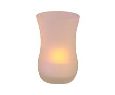 Star 066-54 Bougie chauffe-plat Ã LED dans un verre Fonctionne Ã piles Multicolore