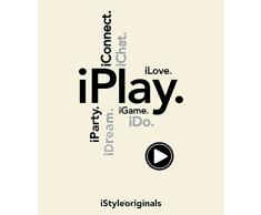 Idea Nuova De Nouvelles idÃ©es iStyle iPlay Plaid Microfibre Blanc 125 x 150 cm