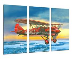 Tableau Moderne Photographique, Impression sur bois, Aviation, Dessins, Antiquités, Avions de guerre, 97 x 62 cm, ref. 26452