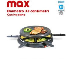 Max Casa i03681Â Plancha Barbecue, 33Â cm, 880Â W