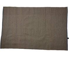 Jute & Co. Tapis Nice Moquette, Couleur, 100% Coton, Bleu, Noir et Gris, Taille Unique