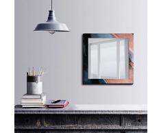 Bonamaison DÃ©coration Murale Impression sur Miroir EncadrÃ© sur Toile, Dimensions: 50 x 50 Cm - ConÃ§u et fabriquÃ© en Turquie