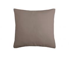 LOVELY CASA Duo Coussin UNI 40X40 CM, Coton, Taupe, 45x45x10 cm