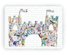 Louise Tate Illustration C is for Castle Set de Table 29,2 x 21,6 cm