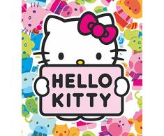 AG Design FTL 1641 Hello Kitty Papier Peint Photo pour Chambre denfant 180 x 202 cm â 2 pièces, Papier, Multicolore, 0,1 x 180 x 202 cm