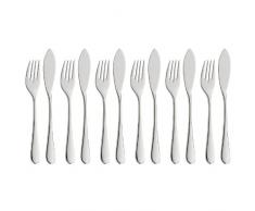 WMF Merit MÃ©nagÃ¨re de 12 Couverts Ã Poisson en Acier Inoxydable Poli Ultra rÃ©sistant aux Rayures