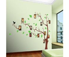 Mondial-Fete - Sticker adhésif Arbre généalogique Angle Gauche avec Formes Cadres (120 x 170 cm)