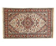 Eden Carpets kashmirian Fonds Soie Tapis nouÃ© Ã la Main, Coton, Multicolore, 74Â x 121Â cm