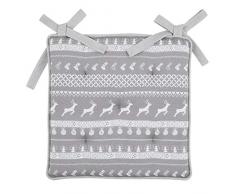 Clayre & Eef NOG29 Coussin de Chaise en Mousse Motif cerf 40 x 40 cm