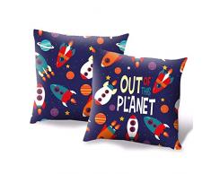 Desconocido Kids Galaxia Grand Coussin 45 x 45 cm, Multicolore, 45 x 45 cm