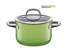 Silit 2102299189 Faitout, Ãmail, Vert, 16 cm