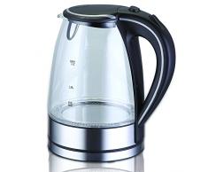 Zephyr Z 1230 Gbits électrique sans fil Bouilloire fleckabweisendes Verre Borosilicate Boîtier Bleu Ãclairage LED 1,7 L, 2200 W, Noir