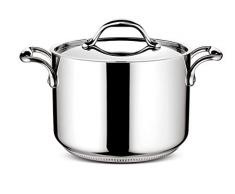 Lagostina ACCADEMIA LAGOFUSION Marmite INOX 24cm (6,7 L) + Couvercle Tous Feux Dont Induction PoignÃ©e rivetÃ©e Robuste Italie Garantie 25 Ans 011116020524