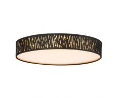Globo Plafonnier LED Tuxon, Noir