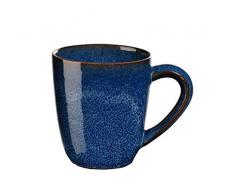 ASA 27061107 Gobelet à anse, Céramique, bleu nuit, 9,5cm