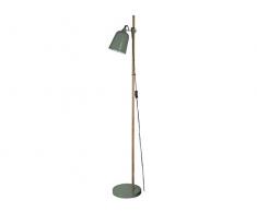 Present Time Lampe de sol Wood Like, Métal, vert, E14 25 wattsW