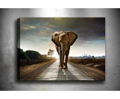 Bonamaison Peinture sur toile, multicolore, 70 x 100 cm - Conçu et fabriqué en Turquie