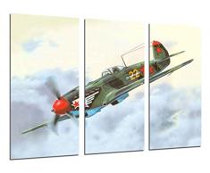 Tableau Moderne Photographique, Impression sur bois, Aviation, Dessins, AntiquitÃ©s, Avions de guerre, 97 x 62 cm, ref. 26451