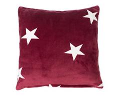 Gözze, avec Picots Structure Coussin Déco 50 x 50 cm, Polyester, Baie, 50 x 50 x 10 cm