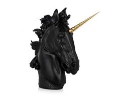 World Art Licorne Sculpture En Résine Multicolore, 62x65x19 Cm