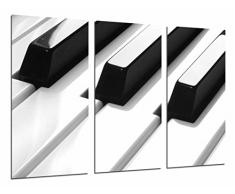 Tableau Moderne Photographique, Impression sur bois, Touches du piano,, 97 x 62 cm, ref. 26746