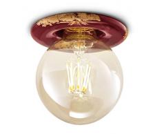 ferroluce rÃ©tro spot Ã encastrer avec E27, bordeaux