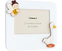 Fabula Cadre de Table laquÃ© avec Applications en Bois Naturel Â« Aia di Acquaviva Â» pour Photos 10 x 15 cm Horizontale, Multicolore, 10 x 15 cm