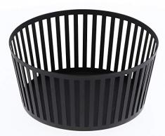 YAMAZAKI home 3812 Tower Corbeille à Fruits en Acier rayé Noir