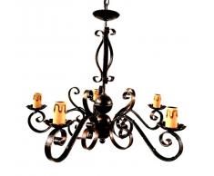 Lorenz Ferart 8101 Lustre 5 LumiÃ¨res-Noir TeintÃ©