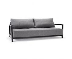 INNOVATION LIVING Canape design BIFROST DELUXE gris Twist Charcoal convertible lit 155*200 cm
