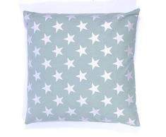 La Finesse - Housse de Coussin carrée décorative 50 x 50 cm pour la Maison en Coton pour Le Salon, Le canapé, la Chambre à Coucher, Tissu coloré, Taille Unique