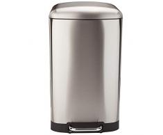 Poubelle à pédale 40L GREENWICH Inox