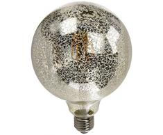 Laes Ampoule Globe LED E27, 6Â W, gris, 125Â x 175Â mm