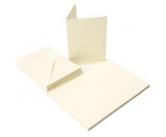 The Paper Palace Le Palais de Papier 50Â Cartes et enveloppes 12,7Â x 17,8Â cm, Ivoire