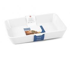 Home Plat Ã Four Rectangulaire, Porcelaine, Blanc, 35x24 cm