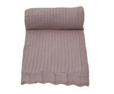 Naco trade Nouveau Romantique Coton Plaid Couvre-lit, Rose Poudre, Medium