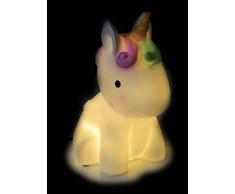 FUN HOUSE 713115 Licorne Lampe dambiance pour Enfant, Blanc