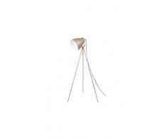 Present Time - Lampadaire Abat Jour Beige et cuivre Mingle