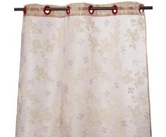 Thedecofactory 110081 Voilage, Coton, Beige, 110 x 250 x 3 cm