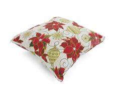 Galileo Casa Coussin 40 x 40 cm Ãtoile de Noël, Rouge