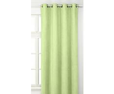 Linder 0520/83/375FR Rideau Suédine Lourde Vert Pomme Oeillets 145 x 260 cm