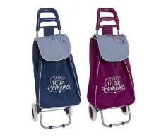 Dcasa Chariot de Courses Unisexe Adulte, 34 x 28 x 90 cm