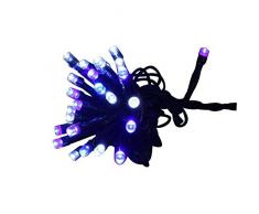 E=M6 5EEX334BB Guirlande avec 200 Ampoules LED Plastique/PVC Blanc/Bleu