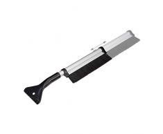 Relaxdays Set 2 en 1 avec balais et Manche télescopique en Acier Inoxydable et Plastique PP Noir 66 cm