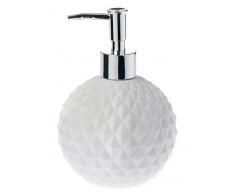 Spirella 40.07342 Alison Distributeur de Savon Liquide, Porcelaine/Plastique, Blanc, 11 x 11 x 17 cm