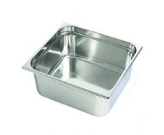 Decora Table en Acier Inoxydable Pan 1/2, 32Â x 26Â x 6.5Â cm, Argent