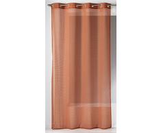 Homemaison 09537-8-AL Voilage Filet Etamine/Polyester Terracotta 1 x 140 cm