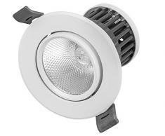 Radium Panneau LED 40 W 3400 lumens 625 Encastrable Lampe de Bureau 3000 K Blanc Chaud IP20 Plastique Blanc Noir