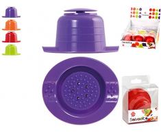 Home 9662400 Lot de 12 protÃ¨ges-doigts en acier inoxydable/polypropylÃ¨ne Couleurs assorties Ustensiles de cuisine